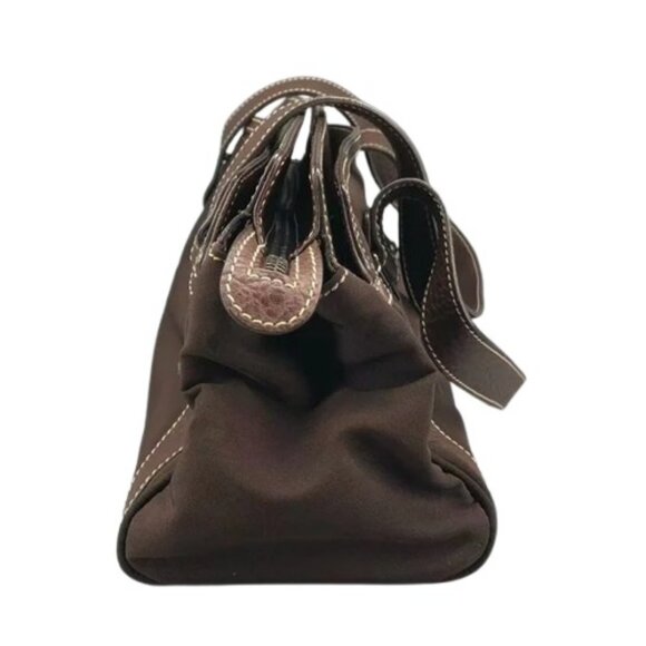 Tod's brown leather trimmed shoulder bag - Picture 7 of 16